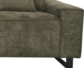 Trojmiestna pohovka Cassino, olivovo zelená tkanina