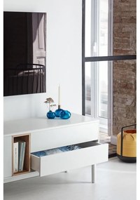 Krémovobiely TV stolík 180x56x40 cm Corvo – Teulat