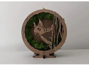 Li-Go 23625/DUB2 - LED stmievateľná stolová dekorácia LED/12W/230V 20x22 cm dub