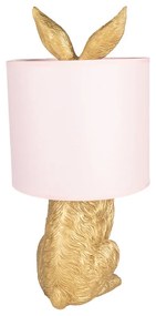 Golden & Pink nočná lampa RABBIT