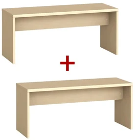 Šatníková lavica 1+1 ZADARMO, 1000 mm, breza