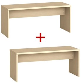 Šatníková lavica 1+1 ZADARMO, 1000 mm, breza