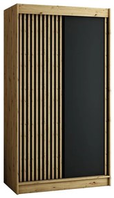 Skriňa Lamelo 120 Dub Artisan/čierna