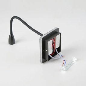 Brilagi - LED Flexibilná nástenná lampa MAYA Double LED/4W/230V + LED/3W čierna