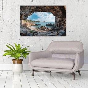 Obraz - Jaskyňa pri mori (90x60 cm)