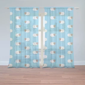 Sablio Záclony Ovečky: 2ks 150x250cm