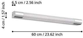 Eglo 98443 - LED Kúpeľňové osvetlenie zrkadla TRAGACETE LED/16W/230V IP44