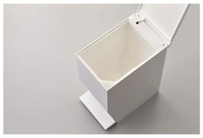 Biely pedálový plastový odpadkový kôš 3,9 l Tower – YAMAZAKI