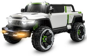 Baby Mix Detské elektrické autíčko Flexible, biele