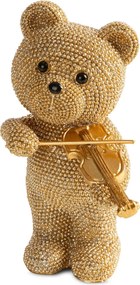 DEKORAČNÁ SOŠKA BEAR 8X13 CM ZLATÁ