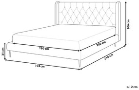 Manželská posteľ 180 cm Flora (béžová) (s roštom). Vlastná spoľahlivá doprava až k Vám domov. 1078977