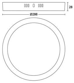 Philips - LED Stropné svietidlo MAGNEOS LED/20W/230V 2700K čierna