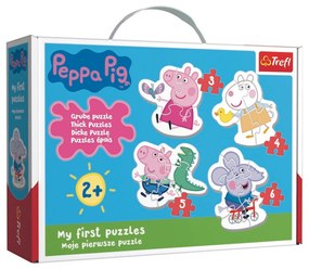 TREFL Baby puzzle Prasátko Peppa 4v1 (3,4,5,6 dílků)