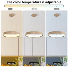 Brilagi - stmievateľný LED luster na lanku FALCON MODERN LED/54W/230V 60 cm béžová+ DO