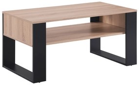 Konferenčný stolík Houseland Domini dub sonoma/čierny