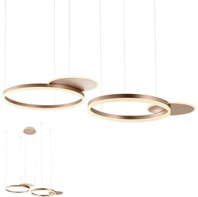 Redo 01-2610 - LED Stmievateľný luster na lanku SIGUA LED/114W/230V 3000K hnedá