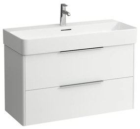 Kúpeľňová skrinka pod umývadlo Laufen Base 93x52,5x39 cm biela lesk H4024121102611