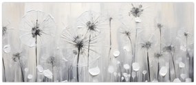 Obraz - Púpavy, maľba (120x50 cm)