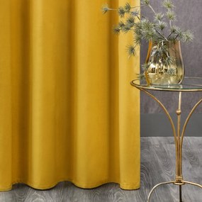 ZATEMŇOVACÍ ZÁVES NA PÁSKE ROSA 140X270 CM HORČICOVÁ