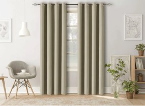 Záves OXFORD 140x250 cm, svetlobéžový Zavesenie: Riasiaca páska
