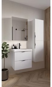 Cersanit Tirso, závesná umývadlová skrinka 794x447x572 mm + keramické umývadlo, biela matná, S801-547