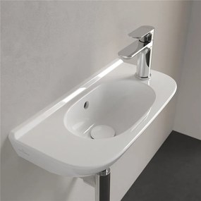 VILLEROY &amp; BOCH O.novo Compact závesné umývadielko bez otvoru, s prepadom, 500 x 250 mm, biela alpská, 53615001