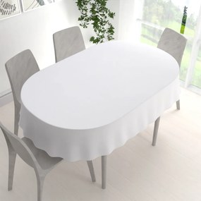 Biante Dekoračný oválny obrus Monako PM-126 Drobný nopkový vzor biely 60x100 cm