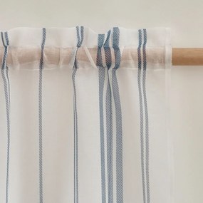 Biela voálová záclona 140x137 cm Harbour Stripe – Catherine Lansfield