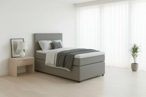 XXXLutz BOXSPRINGOVÁ POSTEĽ, 90/200 cm sivá MID.YOU - Online Only spálne - 000044002904