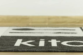 Protišmykový kuchynský koberec/ behúň Flex 19053/08 sivý