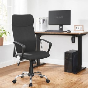 Ergonomická kancelárska stolička, čierna