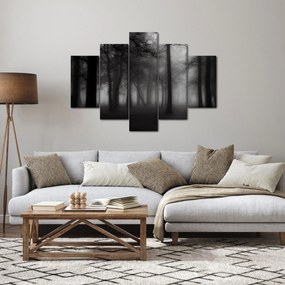 Obraz - Les v hmle (150x105 cm)