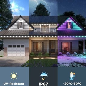 Govee - LED RGBIC String Downlights 30m Wi-Fi Matter IP67