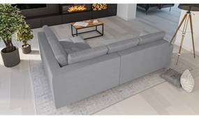 Sivá rohová pohovka (pravý roh) Ariella - Ropez