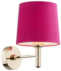 Argon 4349 - Nástenná lampa PONTE 1xE27/15W/230V ružová/mosadz AR4349