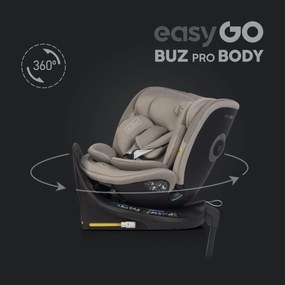 Súprava autosedačky EasyGo Buz Xtd Pro a Buz Pro Body 2 v 1 Taupe
