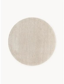 Ručne tkaný okrúhly koberec's nízkym vlasom Ainsley