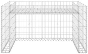 Garáž pre kosačku s vyvýšeným záhonom 110x80x60 cm oceľový drôt