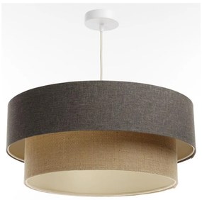 Luster na lanku BOHO TRINITI 1xE27/60W/230V šedá/béžová