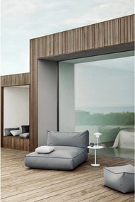 Sivé záhradné ležadlo Blomus Stone, 120 x 190 cm