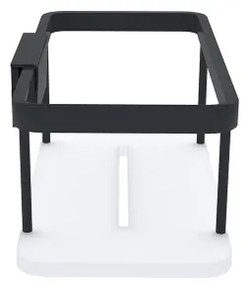 NIMCO Ki-14015-B-90 - Nástenná polica do sprchy KIBO matná čierna/biela