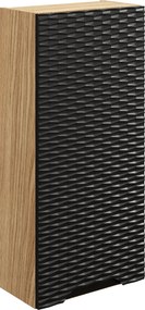 Comad Kúpeľňová skrinka závesná horná Ocean Black 35 čierna/dub olejovaný