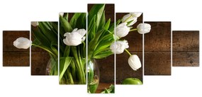 Váza s tulipány - obraz