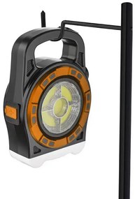 VERK Prenosné dobíjacie solárne LED svietidlo HB-6678C s funkciou powerbanky - zlatá