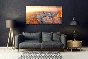 Obraz na akrylátovom skle Hory príroda 120x60 cm
