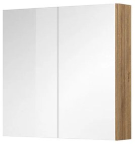 Mereo Mereo, Kúpeľňová galerka 80 cm, zrkadlová skrinka, 2x dvere, MER-CN717GR