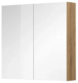 Mereo Mereo, Kúpeľňová galerka 80 cm, zrkadlová skrinka, 2x dvere, MER-CN717GR