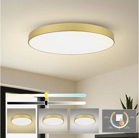 Brilagi-LED Stropné svietidlo POOL LED/180W/230V 3000/4500/6000K priemer 120 cm zlaté