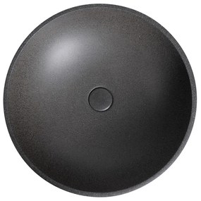Tmavosivé betónové okrúhle umývadlo ø 44 cm Turf – Sapho