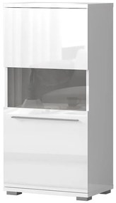 Vitrína Piano V60-1KS/PN-70/KA/70 lakované crystal white
